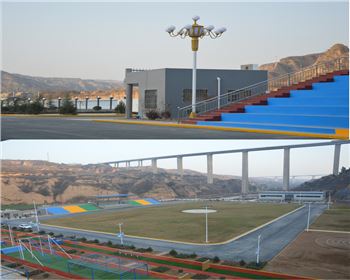 甘肅廣場(chǎng)高桿燈、中華燈-甘肅渭南合陽(yáng)特警訓(xùn)練基地廣場(chǎng)照明